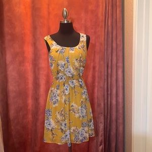Yellow Flowered Dress